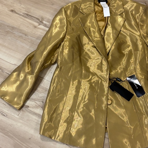 NWT Akris Walker Metallic Single-Breasted Blazer - Picture 5 of 8